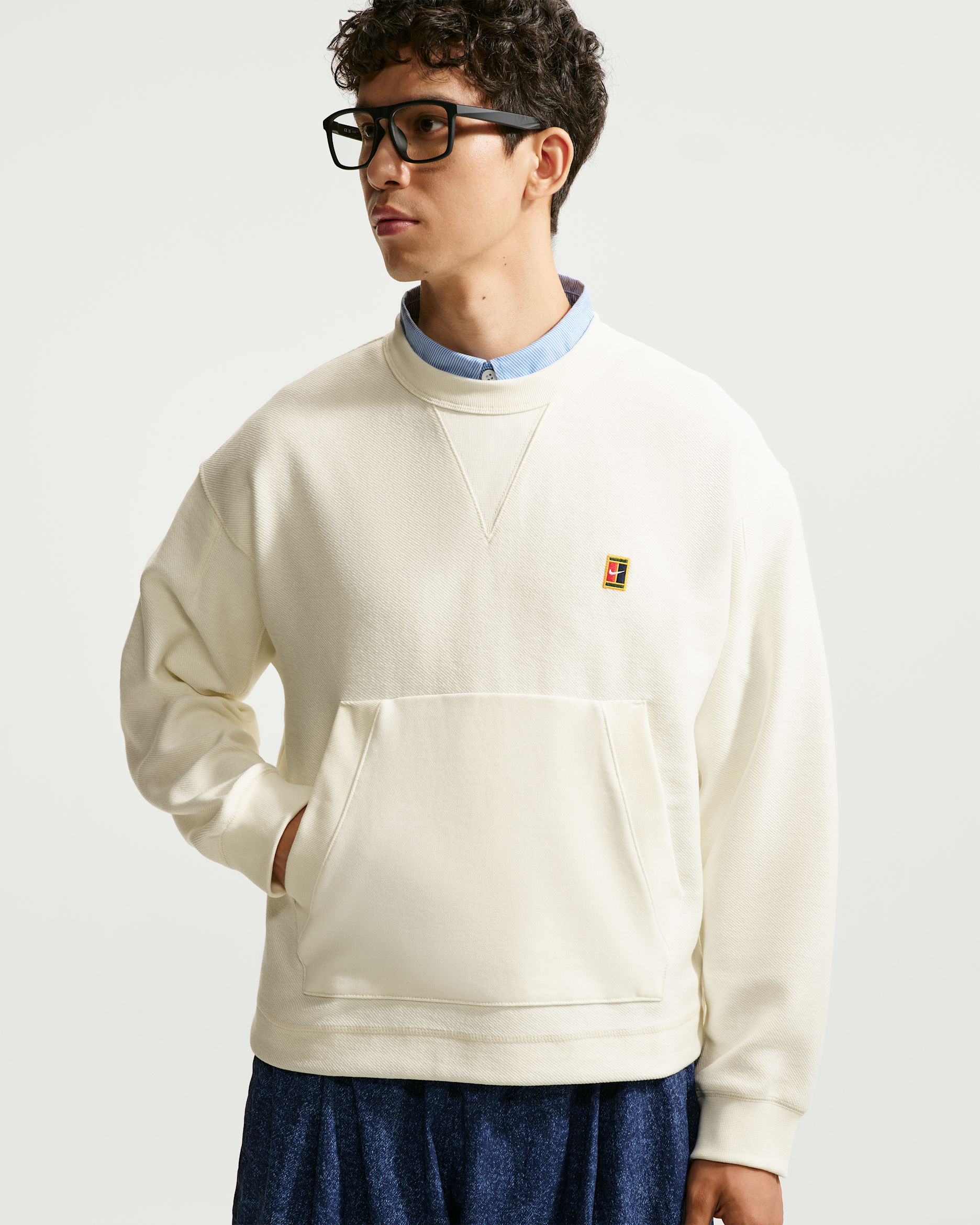 Nike Club Rules Men's French Terry Crew-Neck Sweatshirt. Nike ID
